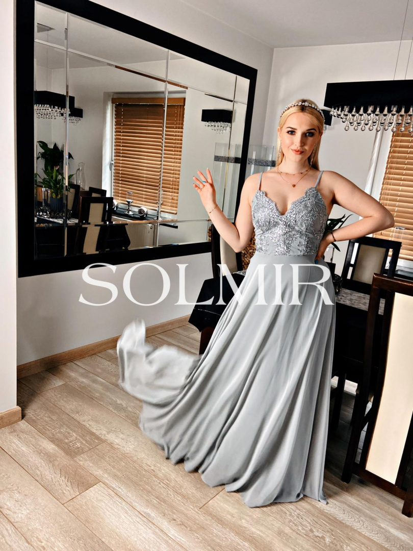 Sukienka EMILIA srebro Sukienka EMILIA srebro
