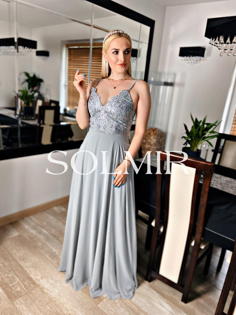 Sukienka EMILIA srebro Sukienka EMILIA srebro
