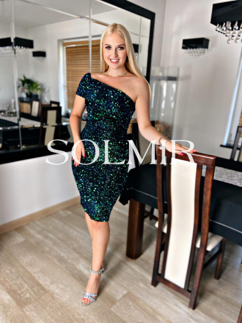 Sukienka DIVA butelkowa zieleń Sukienka DIVA butelkowa zieleń
