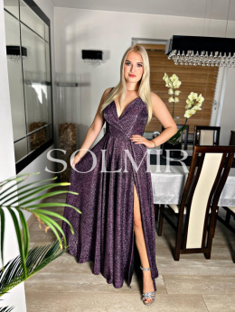 Sukienka ILONA ciemny fiolet