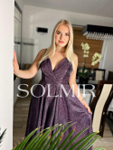 Sukienka ILONA ciemny fiolet