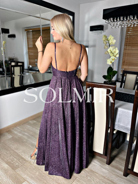 Sukienka ILONA ciemny fiolet Sukienka ILONA ciemny fiolet
