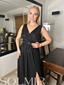 Sukienka MOON multikolorowa czerń