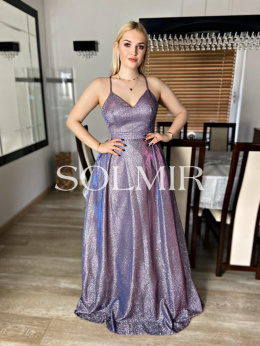 Sukienka GLOW multikolorowy fiolet