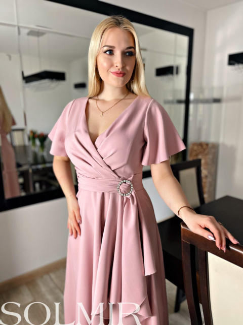 Sukienka DIANA pudrowy róż Sukienka DIANA pudrowy róż