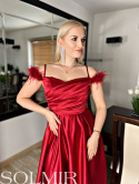 Sukienka VANESSA wiśniowa czerwień