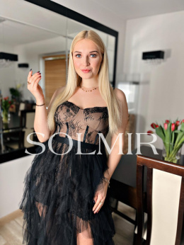 Sukienka SOFIA czerń z beżem